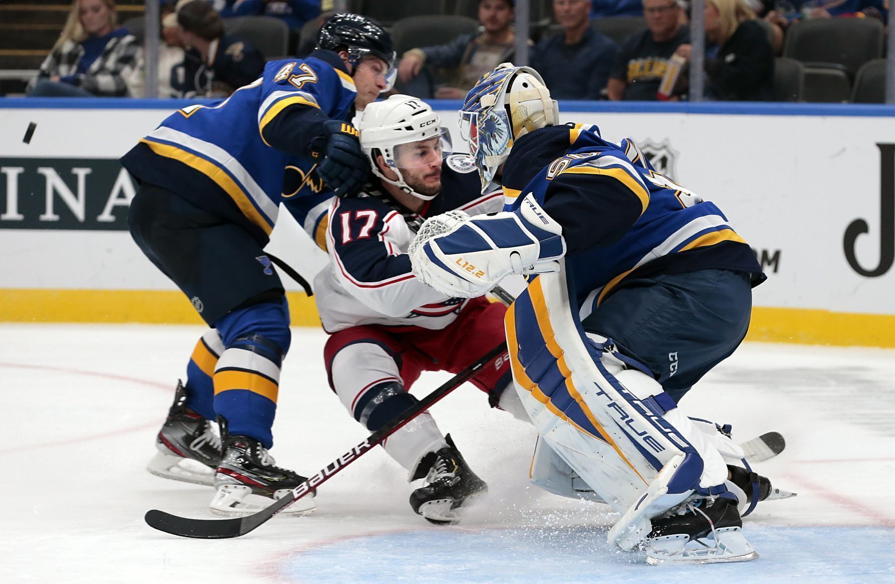 Blues, Blue Jackets play final exhibition